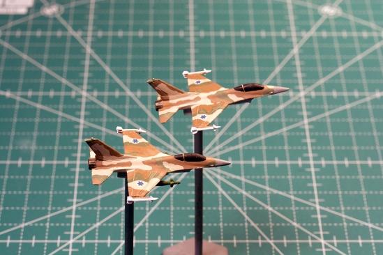 1/285 Scale Israeli F-16A's. Models by GHQ